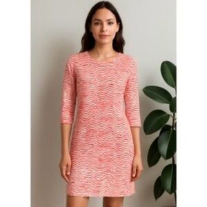 J. McLaughlin Nicola Sheath Dress in Radio Waves Small